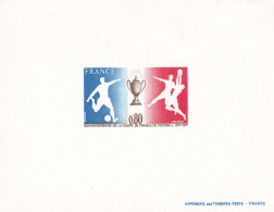 France épreuve De Luxe 1977 Coupe De France De Football N° 1940 - Luxury Proofs