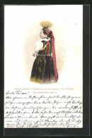 AK Furtwangen, Fräulein In Schwarzwälder Tracht  - Costumi