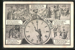AK Soldat An Der Uhr, Die Neue Zeit 1916  - Astronomy
