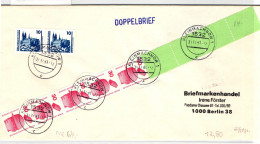 Berlin 406 RE 5 + 4 LF Auf Brief Als Mischfrankatur Portogerecht #JF042 - Other & Unclassified