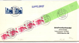 Berlin 406 RE 5 + 4 LF Auf Brief Als Mischfrankatur überfrankiert #JF049 - Other & Unclassified
