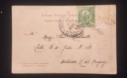 O) 1904 PERU,    MANCO CAPAC, FOUNDER OF ICA DYNASTY, , CIRCULATED COVER TO MONTEVIDEO - Peru