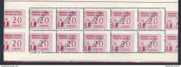 1944 RSI, Casalecchio Di Reno CEI N° 7 20 C. Rosa Blocco Di 12 Con Le Matrici - Sonstige & Ohne Zuordnung