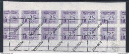 1944 RSI, Casalecchio Di Reno CEI N° 3a 25c. Violetto Blocco Di 10 VARIETA' - Altri & Non Classificati