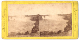 Stereo-Fotografie Unbekannter Fotograf, Ansicht Niagara Falls / NY, Horseshoe Falls, Wasserfall, Niagarafälle  - Photos Stéréoscopiques