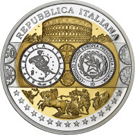 Italie, Médaille, L'Europe, L'Italie, Argent, FDC - Other & Unclassified