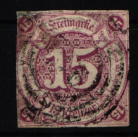 Thurn & Taxis 24 Gestempelt 1seitig Angeschnitten #JT328 - Used