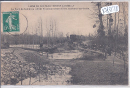 PONT DE SELLIERES- 1910- TRANSBORDEMENT VERS CONFLANS-SUR-SEINE- LIGNE DE CHEMIN DE FER INONDEE - Romilly-sur-Seine