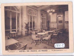 LE MANS- HOTEL DE PARIS- M BROSSERON PROPRIETAIRE- LE FUMOIR - Le Mans