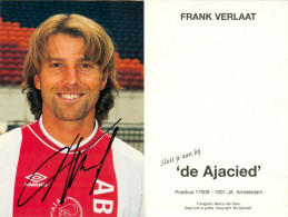 Fußball-Autogrammkarte AK Frank Verlaat Ajax Amsterdam 99-00 Austria Wien Sturm Graz Werder Bremen Auxerre KNVB Haarlem - Autogramme