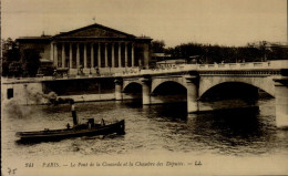 75-PARIS...LE PONT DE LA CONCORDE ET LA CHAMBRE DES DEPUTES....CPA ANIMEE - Bridges