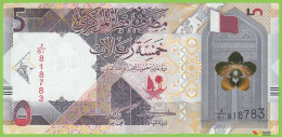 Voyo QATAR 5 Riyals 2022 P33b B220b ﻭ/61 UNC V - Qatar