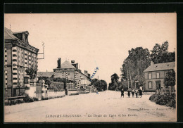 CPA Laroche-Migennes, La Route De Lyon Et Les Ecoles  - Migennes