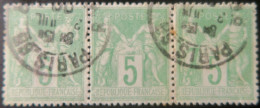 R1311/2910 - FRANCE - SAGE Type I N*102 - CàD De PARIS 66 (Seine) Du 3 JUILLET 1900 - 1876-1878 Sage (Typ I)