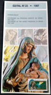 Brochure Brazil Edital 1997 23 Marist Presence Education Religion Without Stamp - Covers & Documents