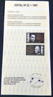 Brochure Brazil Edital 1997 22 Composers Lorenzo Music Without Stamp - Covers & Documents