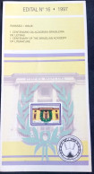 Brochure Brazil Edital 1997 16 Brazilian Academy Of Letters Without Stamp - Covers & Documents