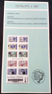 Brochure Brazil Edital 1997 06 Citizenship Series Map Without Stamp - Storia Postale