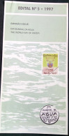 Brochure Brazil Edital 1997 05 World Water Day Environment Without Stamp - Brieven En Documenten