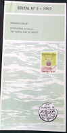Brochure Brazil Edital 1997 05 World Water Day Environment Without Stamp - Storia Postale