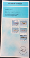 Brochure Brazil Edital 1997 01 Brazilian Aircraft Series Airplane Without Stamp - Lettres & Documents