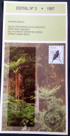 Brochure Brazil Edital 1997 03 Urban Birds Fauna Bird Without Stamp - Lettres & Documents