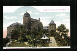 AK Mylau I. V., Blick Zum Kaiserschloss  - Mylau