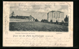 AK Wiesbaden, Platte - Jagdschloss, Forsthaus, Restauration Und Pension  - Chasse