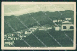 Catanzaro Martirano Lombardo Cartolina QZ3868 - Catanzaro