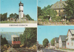 3125 - Oberweissbach - Fröbelturm, Fröbelhaus, Bergbahn, Sonneberger Strasse - 1980 - Oberweissbach