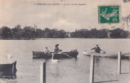 R7-95)  ENGHIEN LES BAINS - LE LAC ET LES CYGNES - EN  1910 - Enghien Les Bains