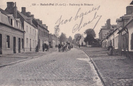 R7-62) SAINT  POL - FAUBOURG DE BETHUNE  - ANIMEE - HABITANTS - ATTELAGE  - ( 2 SCANS ) - Saint Pol Sur Ternoise