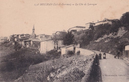 R18-47) MEILHAN - LA COTE DE LARROQUE  - ANIMEE - HABITANTS - EDIT. A. THOUMAZEAU , TABACS - ( 2 SCANS ) - Meilhan Sur Garonne