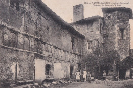 R19-47) CASTELJALOUX - CHATEAU DE JEANNE D ' ALBRET - ANIMEE - HABITANTS - EN  1907 - ( 2 SCANS )  - Casteljaloux