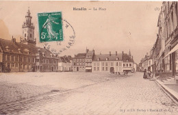 R19-62) HESDIN -  LA PLACE - EN  1912 - Hesdin