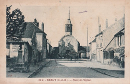 R20-77) ESBLY - PLACE  DE  L ' EGLISE  - EN  1933  - ( 2 SCANS ) - Esbly