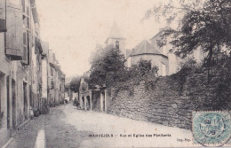 R23-48) MARJEVOLS - LA RUE ET  EGLISE DES PENITENTS   - EN  1905 - Marvejols