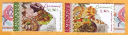 2023  Moldova  „Christmas. Traditional Food.” Christmas, New Year's Eve. 2v Mint - Moldavia