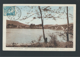 CPA - 18 - Saint-Satur - Saint-Thibault - Le Nouveau Pont Et La Côte De Sancerre - Circulée En 1945 - Saint-Satur