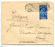 Incoronazione SS Pio XII Lire 1,25 Isolato Su Busta Per L'estero - Unused Stamps