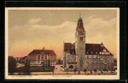 AK Wittenberge /Pdm., Rathaus Mit Lyzeum  - Wittenberge