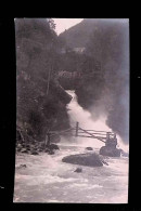 Cp, Carte Photo, Slovénie, Slovenia, Vintgar Sum Slap Pri Bledu, Cascade, écrite 1922 - Slowenien