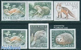 Sweden 1996 Animals 6v (4v+pair), Mint NH, Nature - Animals (others & Mixed) - Hedgehog - Nuovi
