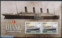 Ireland 1999 Titanic S/s, Mint NH, Transport - Ships And Boats - Titanic - Unused Stamps