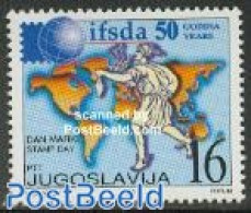 Yugoslavia 2002 Stamp Day 1v, Mint NH, Various - Philately - Stamp Day - Maps - Neufs
