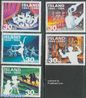 Iceland 1994 Culture 5v, Mint NH, Performance Art - Dance & Ballet - Film - Music - Theatre - Ungebraucht