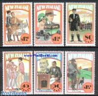 New Zealand 1992 Early Days, The 1920s 6v, Mint NH, Nature - Performance Art - Sport - Transport - Dogs - Radio And Te.. - Neufs