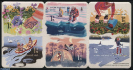 Finland 2016 Freedom To Roam 6v S-a In Booklet, Mint NH, Nature - Sport - Transport - Birds - Flowers & Plants - Fruit.. - Unused Stamps