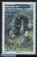 Andorra, French Post 2017 Cave Of Arans Legend 1v, Mint NH, Art - Fairytales - Ongebruikt
