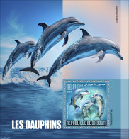 Djibouti 2023 Dolphins, Mint NH, Nature - Sea Mammals - Dschibuti (1977-...)